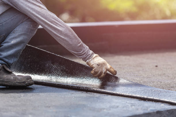 Professional Emergency Waterproofing technician working in Weehawken, NJ